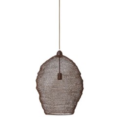 WIRE HANGING LAMP RUST 60 